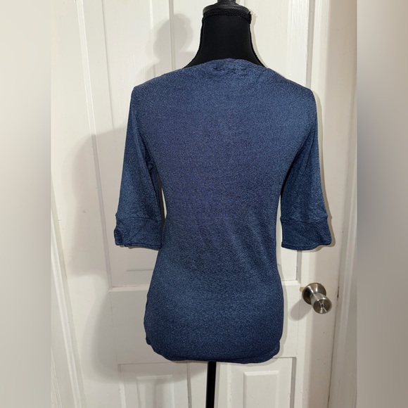NWT Women’s Michael Stars one size (medium) Deep Blue Blouse, shirt, top - Picture 4 of 6